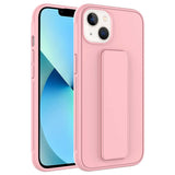 Apple iPhone 14 Kılıf Zore Qstand Kapak Pembe