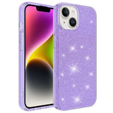 Apple iPhone 14 Kılıf Zore Shining Silikon Mor
