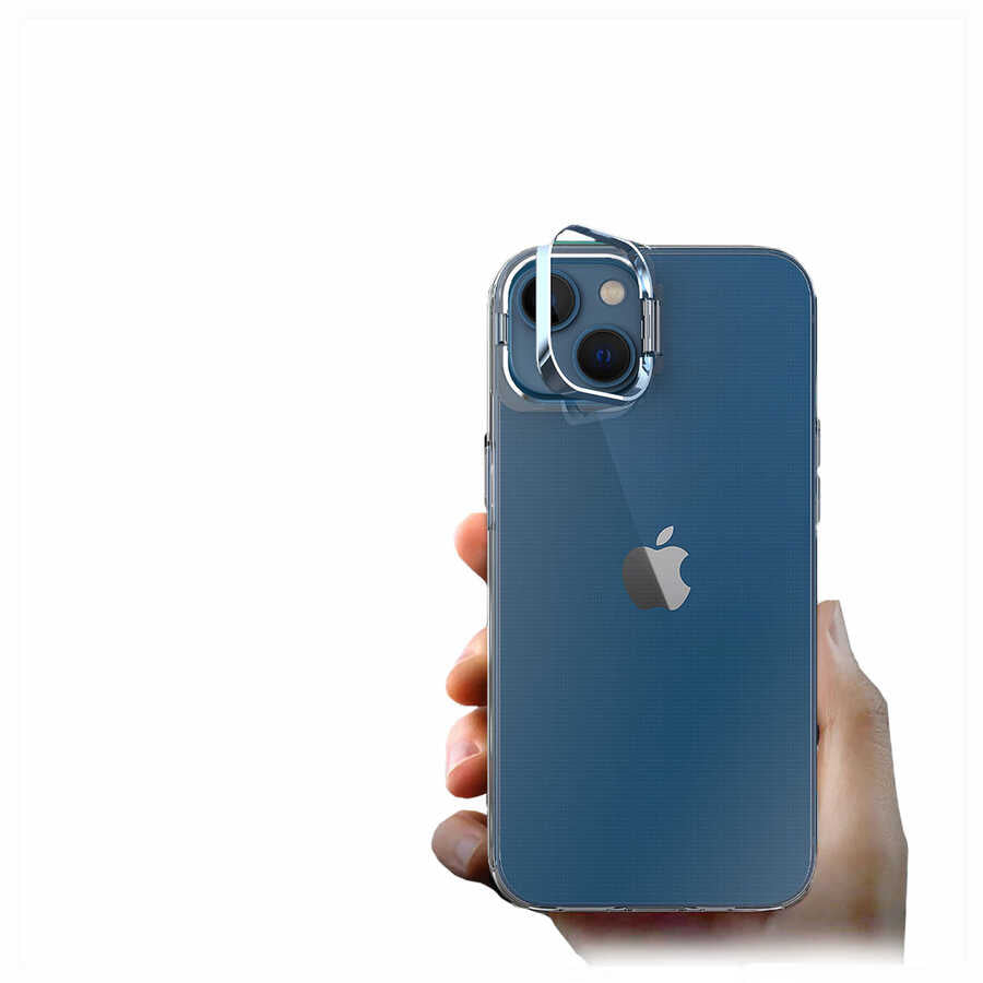 Apple iPhone 14 Kılıf Zore Skuba Kapak Gümüş