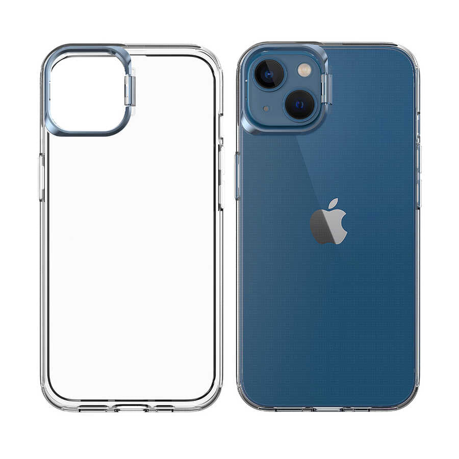 Apple iPhone 14 Kılıf Zore Skuba Kapak Gümüş