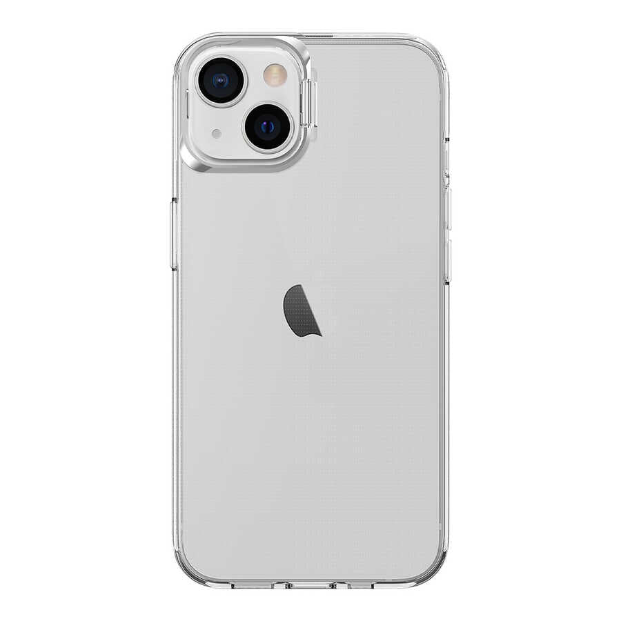Apple iPhone 14 Kılıf Zore Skuba Kapak Gümüş