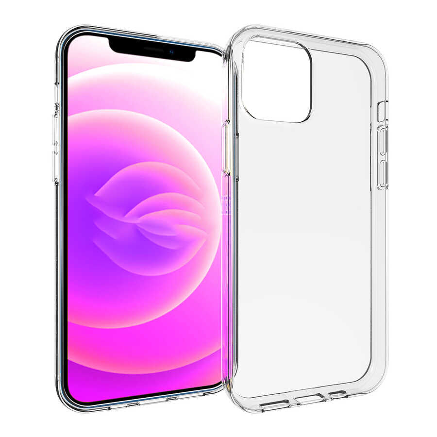 Apple iPhone 14 Kılıf Zore Süper Silikon Kapak Renksiz
