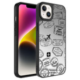 Apple iPhone 14 Plus Kılıf Aynalı Desenli Kamera Korumalı Parlak Zore Mirror Kapak Seyahat