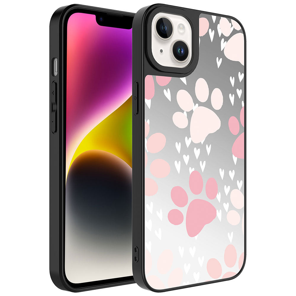 Apple iPhone 14 Plus Kılıf Aynalı Desenli Kamera Korumalı Parlak Zore Mirror Kapak Pati