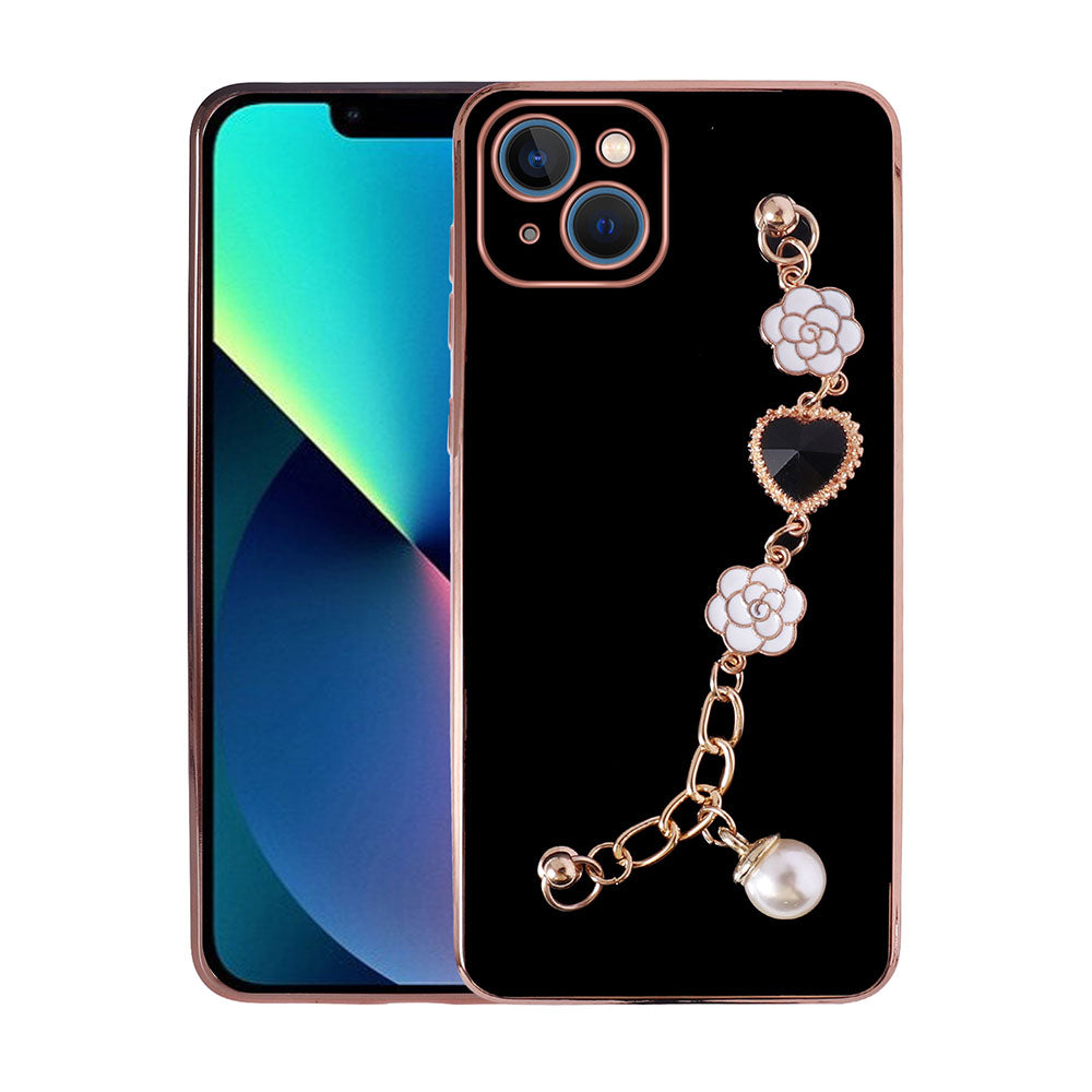 Apple iPhone 14 Plus Kılıf El Tutamaçlı Kamera Korumalı Zore Taka Silikon Kapak Siyah