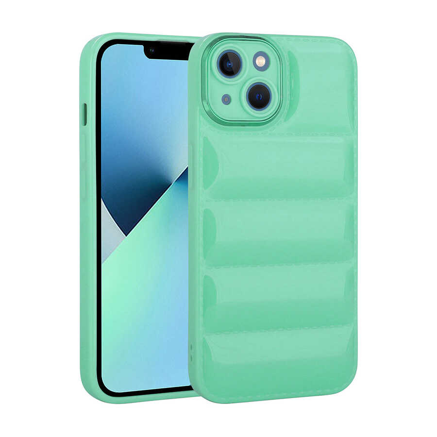 Apple iPhone 14 Plus Kılıf Kamera Korumalı Parlak Airbag'li Zore Galya Kapak Siyah