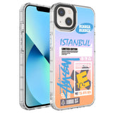 Apple iPhone 14 Plus Kılıf Kamera Korumalı Renkli Desenli Sert Silikon Zore Korn Kapak NO16