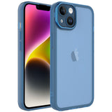 Apple iPhone 14 Plus Kılıf Kamera Korumalı Transparan Zore Post Kapak Derin Mor