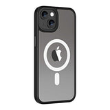 Apple iPhone 14 Plus Kılıf Wireless Şarj Özellikli Zore Hibrit M-safe Kapak Derin Mor