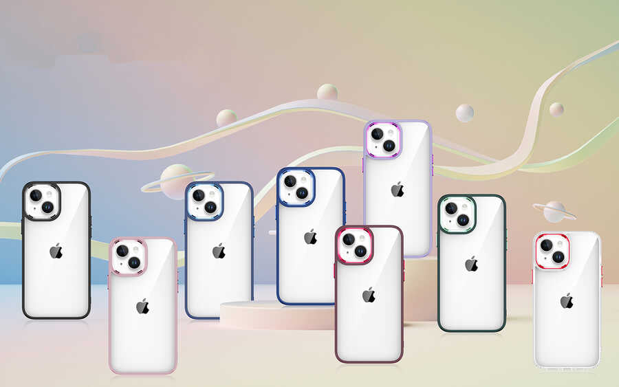 Apple iPhone 14 Plus Kılıf Zore Flora Kapak Siyah