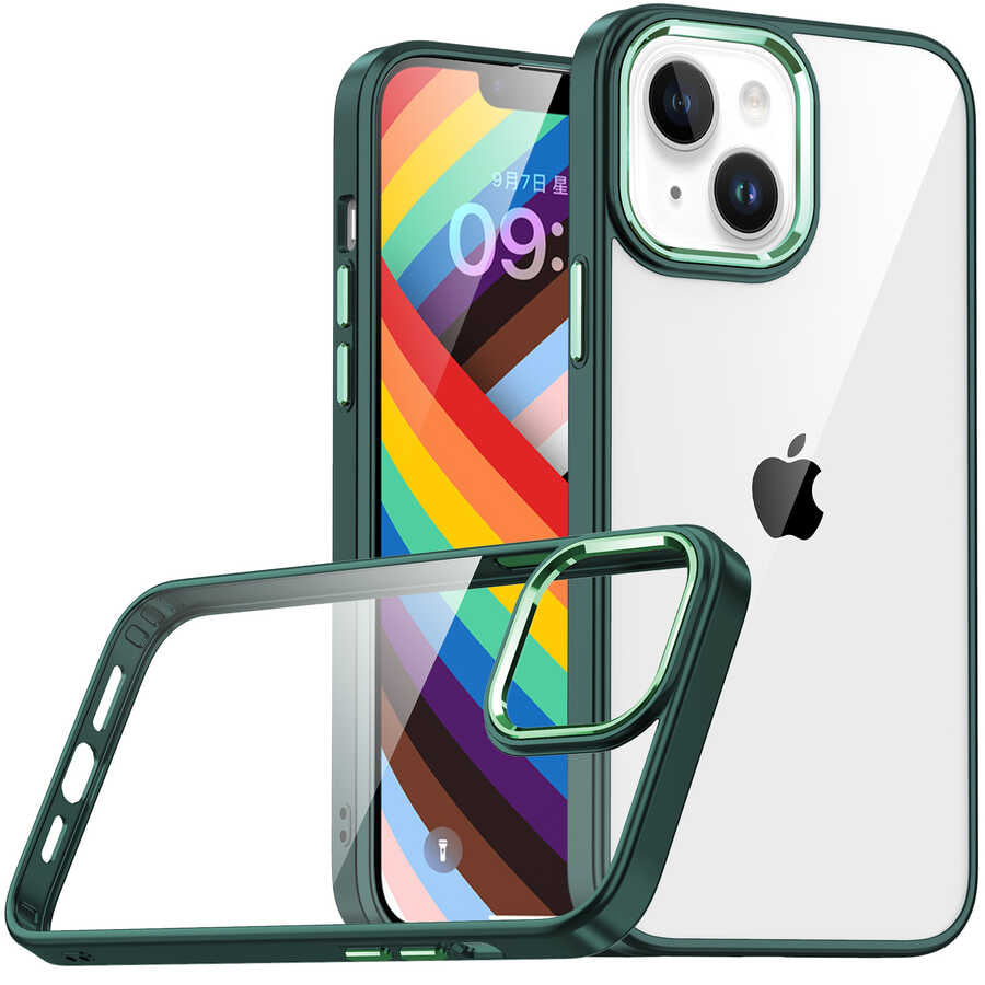 Apple iPhone 14 Plus Kılıf Zore Flora Kapak Rose Gold