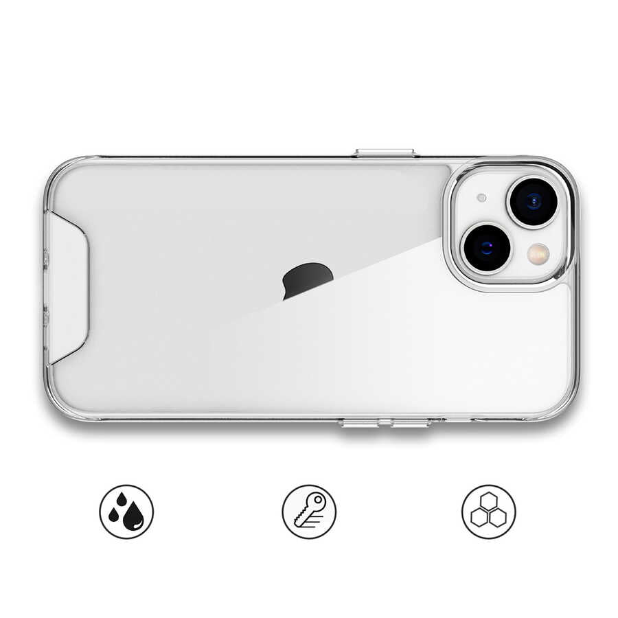 Apple iPhone 14 Plus Kılıf Zore Gard Silikon Renksiz