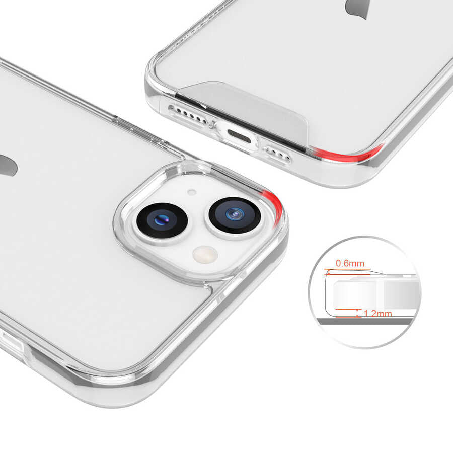 Apple iPhone 14 Plus Kılıf Zore Gard Silikon Renksiz