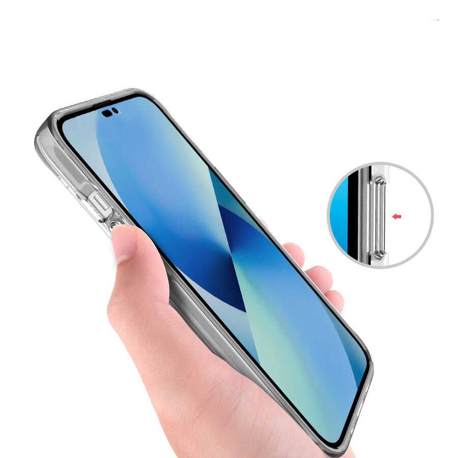 Apple iPhone 14 Plus Kılıf Zore Gard Silikon Renksiz