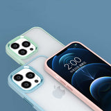 Apple iPhone 14 Plus Kılıf Zore Krom Kapak Yeşil