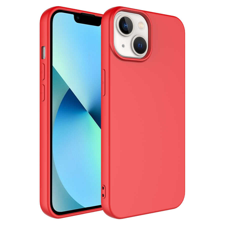 Apple iPhone 14 Plus Kılıf Zore Mara Lansman Kapak Kırmızı
