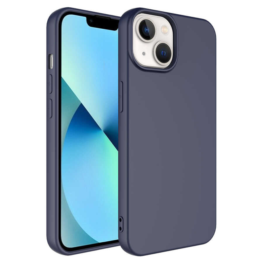 Apple iPhone 14 Plus Kılıf Zore Mara Lansman Kapak Koyu Mor