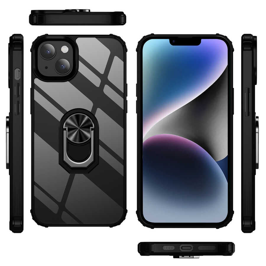 Apple iPhone 14 Plus Kılıf Zore Mola Kapak Siyah