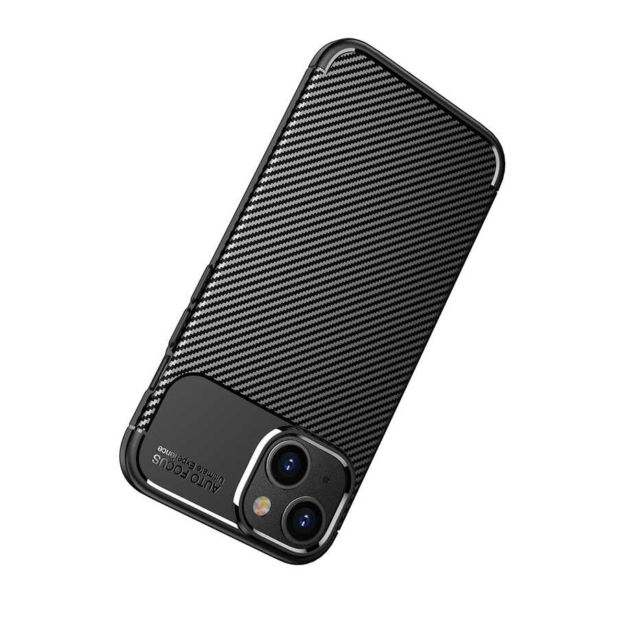 Apple iPhone 14 Plus Kılıf Zore Negro Silikon Kapak Siyah