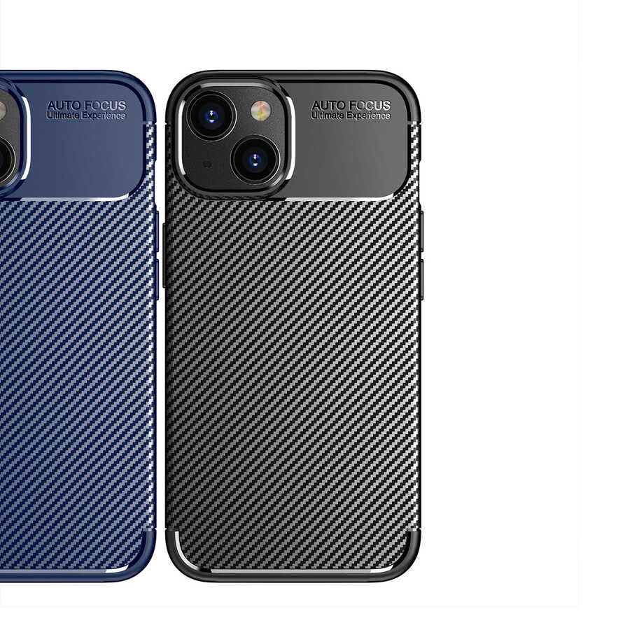 Apple iPhone 14 Plus Kılıf Zore Negro Silikon Kapak Lacivert