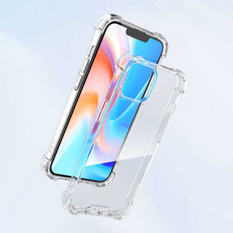 Apple iPhone 14 Plus Kılıf Zore Nitro Anti Shock Silikon Renksiz