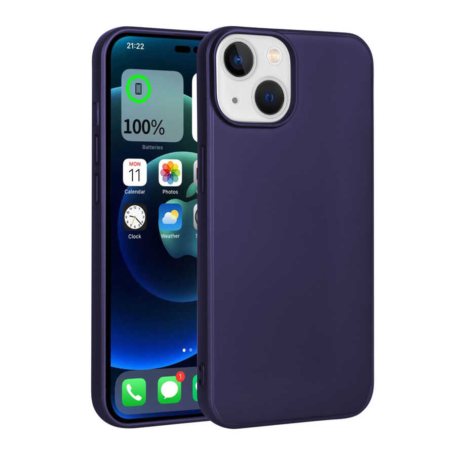 Apple iPhone 14 Plus Kılıf Zore Premier Silikon Kapak Gold