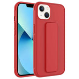Apple iPhone 14 Plus Kılıf Zore Qstand Kapak Kırmızı