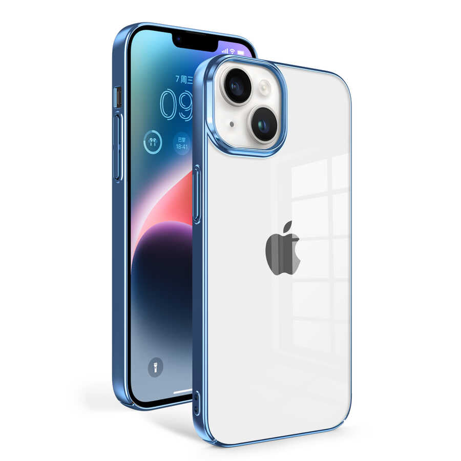 Apple iPhone 14 Plus Kılıf Zore Sun Kapak Mavi Açık