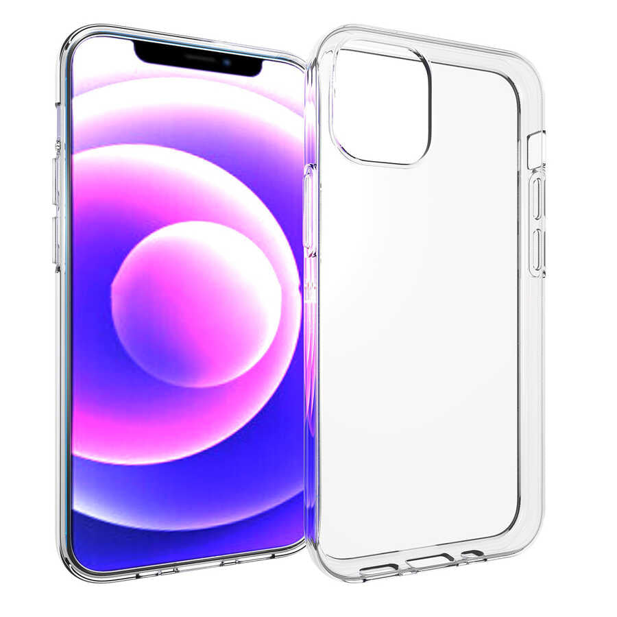 Apple iPhone 14 Plus Kılıf Zore Süper Silikon Kapak Renksiz
