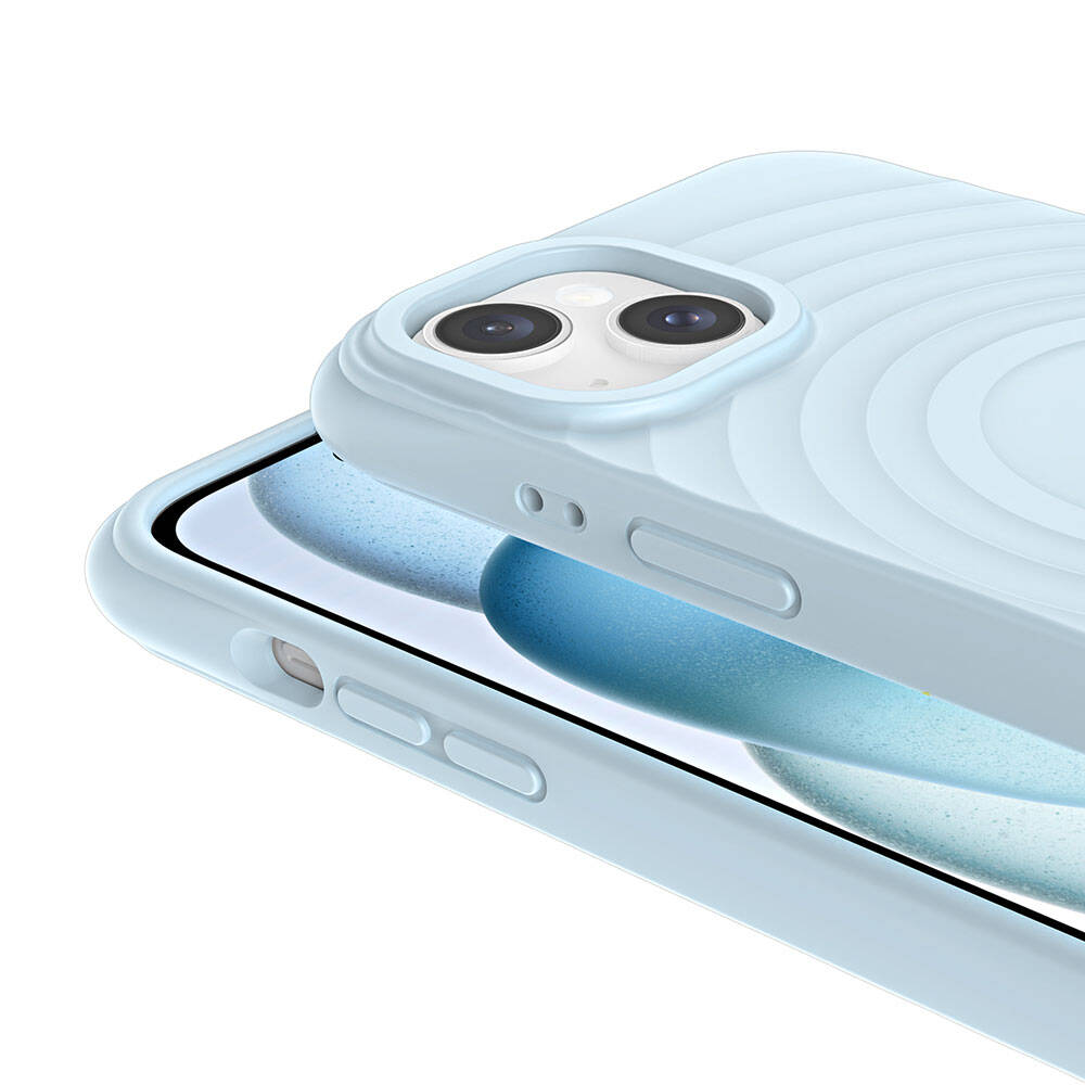 Apple iPhone 14 Plus M-safe Şarj Özellikli Airbagli Mat Görünümlü Zore Hepi Kapak Gri
