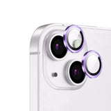 Apple iPhone 14 Plus Zore CL-12 Premium Safir Parmak İzi Bırakmayan Anti-Reflective Kamera Lens Koruyucu Mor