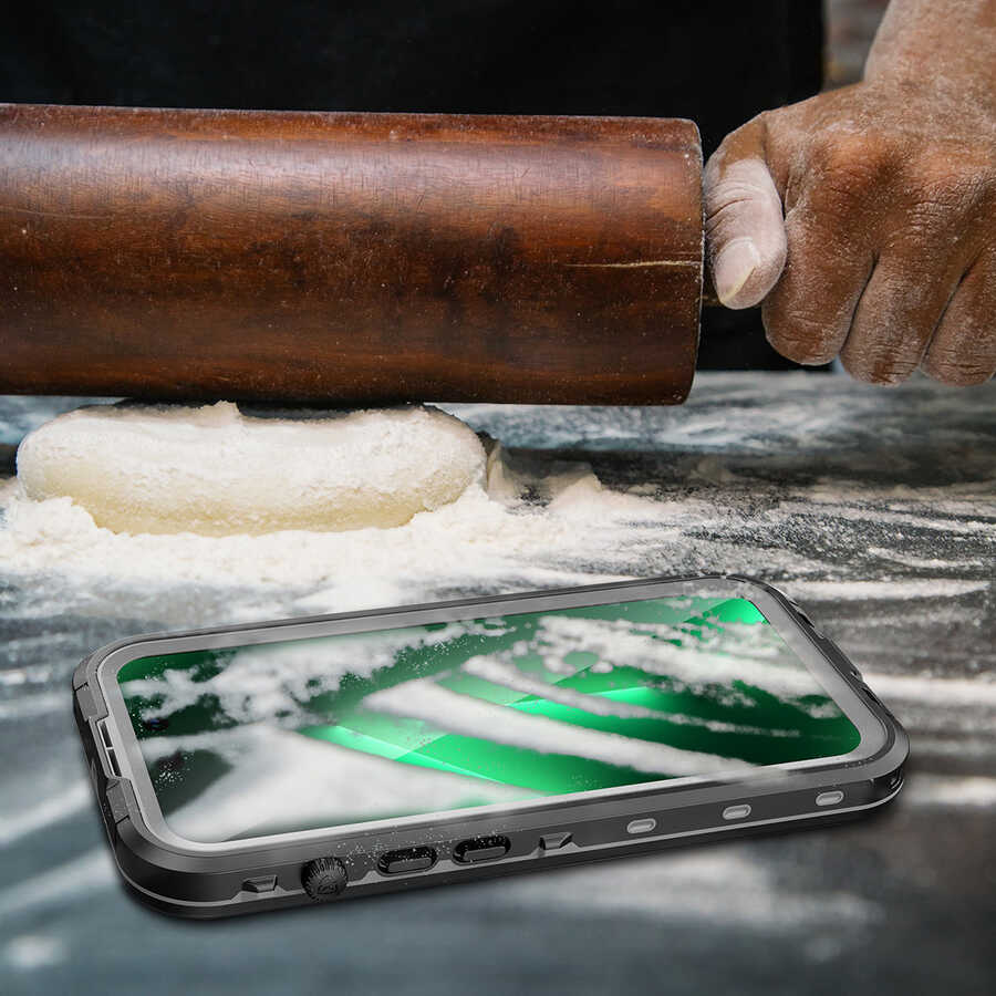 Apple iPhone 14 Pro Kılıf 1-1 Su Geçirmez Kılıf Siyah