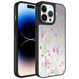 Apple iPhone 14 Pro Kılıf Aynalı Desenli Kamera Korumalı Parlak Zore Mirror Kapak Dallar