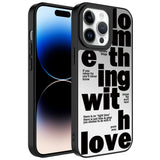 Apple iPhone 14 Pro Kılıf Aynalı Desenli Kamera Korumalı Parlak Zore Mirror Kapak Love