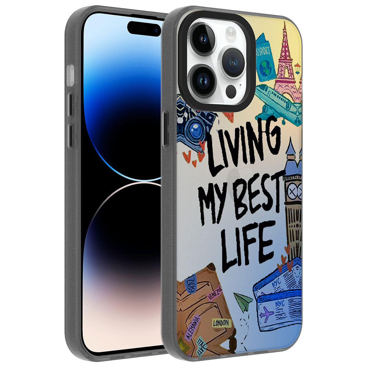 Apple iPhone 14 Pro Kılıf Desenli Zore Dragon Sert Kapak Have