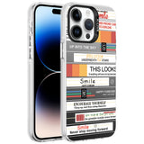 Apple iPhone 14 Pro Kılıf Desenli Zore Silver Sert Kapak Çiçek