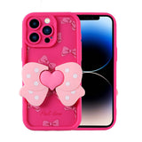Apple iPhone 14 Pro Kılıf Kamera Korumalı Figür Tasarımlı Zore Kapya Kapak Pembe Açık