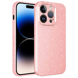 Apple iPhone 14 Pro Kılıf Kamera Korumalı Simli Lüks Zore Koton Kapak Pembe