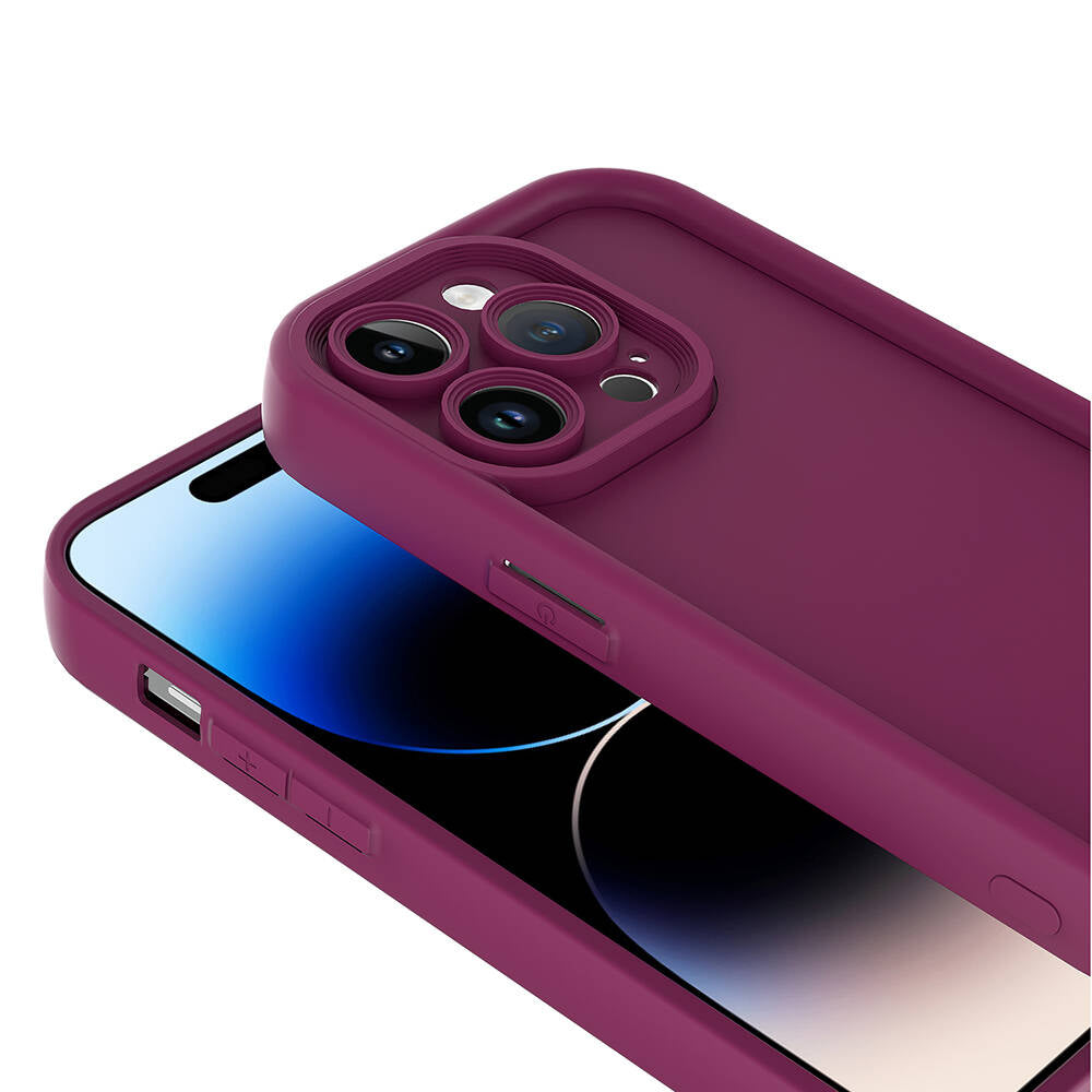 Apple iPhone 14 Pro Kılıf Kamera Korumalı Zore Ananas Kapak Kahverengi