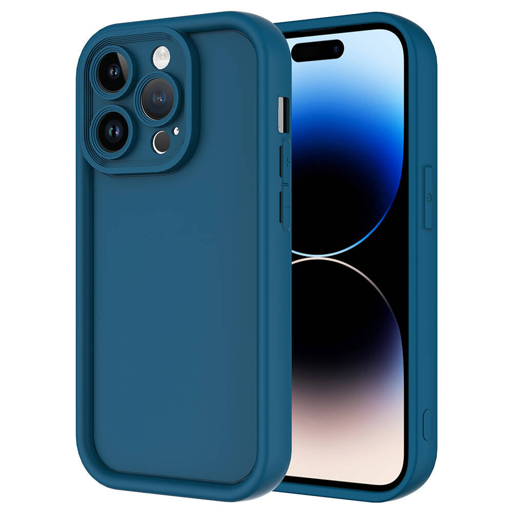 Apple iPhone 14 Pro Kılıf Kamera Korumalı Zore Ananas Kapak Koyu Yeşil