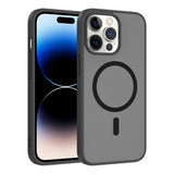 Apple iPhone 14 Pro Kılıf M-safe Şarj Özellikli Babet Kapak Siyah