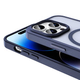 Apple iPhone 14 Pro Kılıf M-safe Şarj Özellikli Mat Arka Yüzey Zore Sio Kapak Siyah