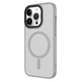 Apple iPhone 14 Pro Kılıf Mat Arka Yüzey Wireless Şarj Özellikli Zore Flet M-safe Kapak Derin Mor