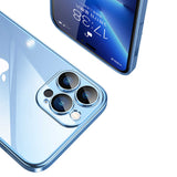 Apple iPhone 14 Pro Kılıf Sert PC Renkli Çerçeveli Zore Riksos Kapak Gold