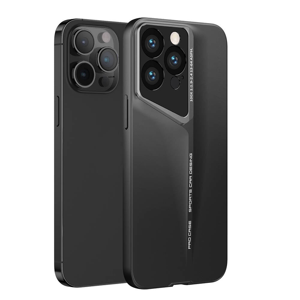 Apple iPhone 14 Pro Kılıf Ultra İnce Kamera Korumalı Sert Rubber Zore Procase Kapak Derin Mor