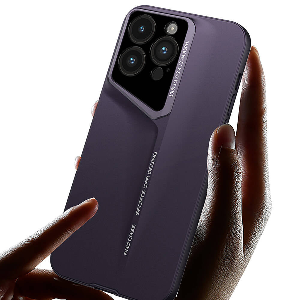 Apple iPhone 14 Pro Kılıf Ultra İnce Kamera Korumalı Sert Rubber Zore Procase Kapak Siyah