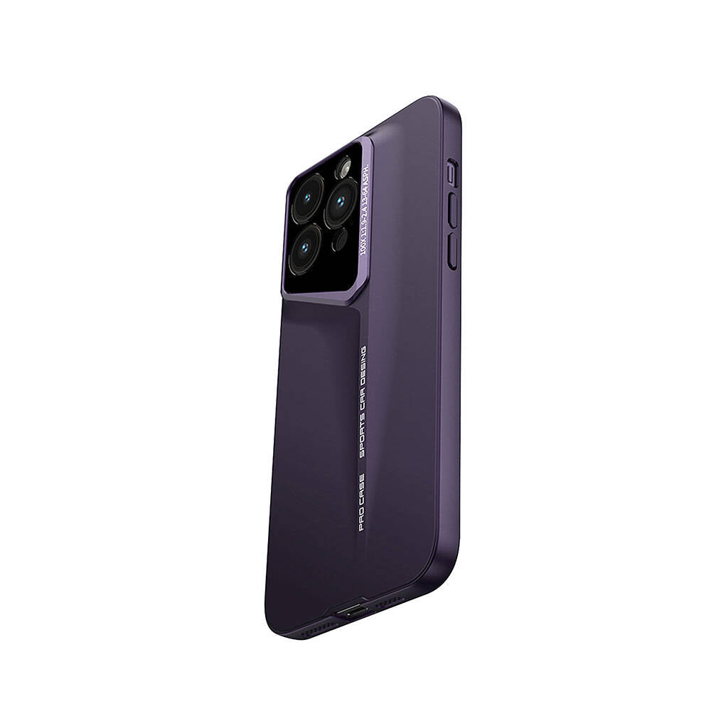 Apple iPhone 14 Pro Kılıf Ultra İnce Kamera Korumalı Sert Rubber Zore Procase Kapak Siyah