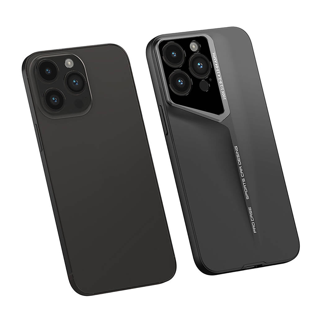 Apple iPhone 14 Pro Kılıf Ultra İnce Kamera Korumalı Sert Rubber Zore Procase Kapak Siyah
