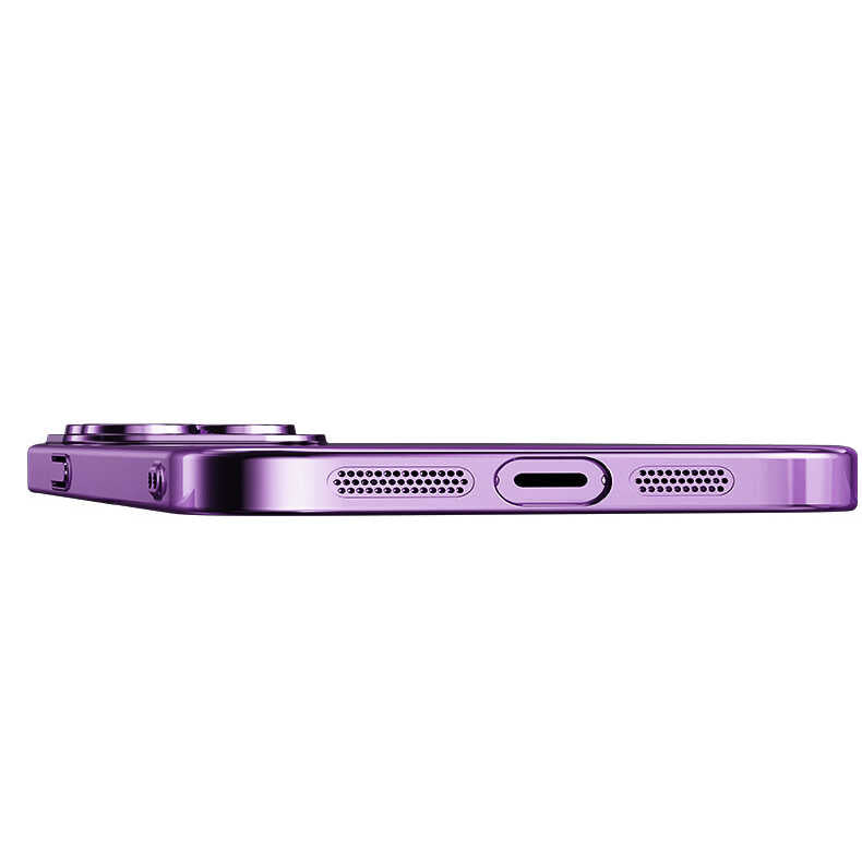 Apple iPhone 14 Pro Kılıf Wireless Şarj Özellikli Sert PC Zore Riksos M-safe Kapak Mavi
