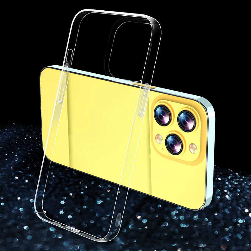 Apple iPhone 14 Pro Kılıf Zore Droga Kapak Renksiz
